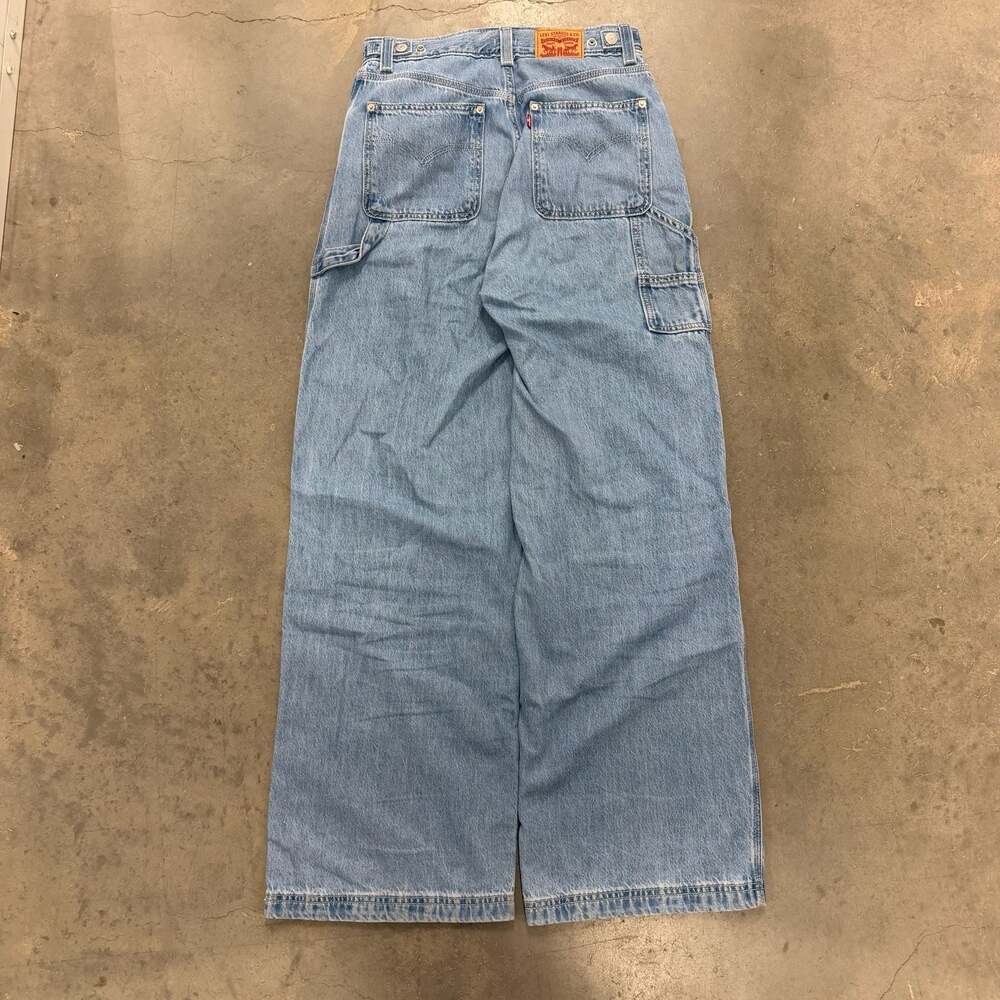 Levi’s Cinch Baggy Light Wash Wide Leg Jeans Y2K Skater Fit